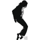 Stickers célébrités Michael Jackson noir et blanc