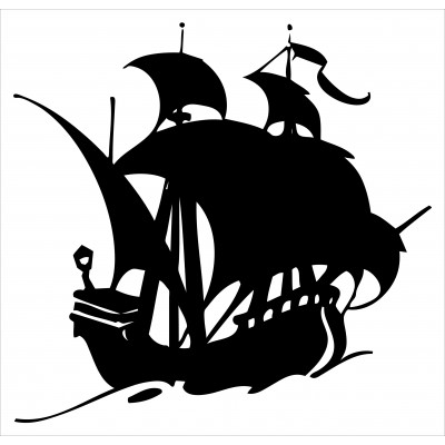 Sticker autocollant Bateau 120x120 cm