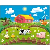 Sticker Enfant la ferme réf 5501 130x160 cm 