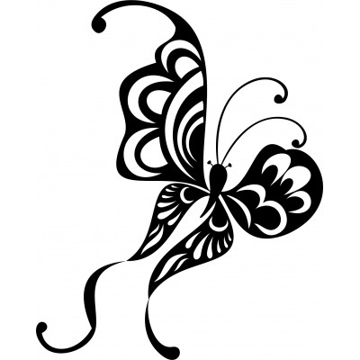 Sticker autocollant Papillon 125x100 cm