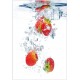 Sticker déco pour frigidaire fraises 60x90cm Réf 2521 
