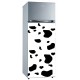 Sticker pour frigidaire déco peau de vache 60x90cm