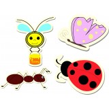 Sticker Enfant  4 insectes 