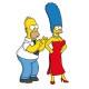 Sticker Homer et Marge Simpson 90x58 cm Réf 0970 
