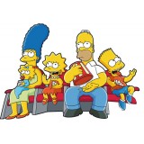 Sticker Famille Simpson 69x100  cm Réf 0980 