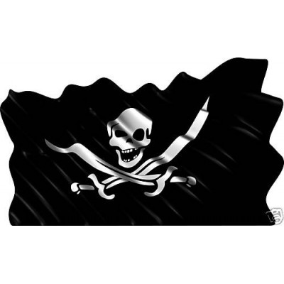 Sticker drapeau pirate.