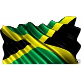 Sticker drapeau jamaicain