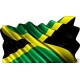 Sticker drapeau jamaicain