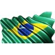 Sticker drapeau brésilien.
