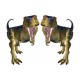 Stickers 2 dinosaures 80x51 cm réf 0405 