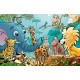 Sticker Enfant animaux de la jungle130x200 cm réf 0670 
