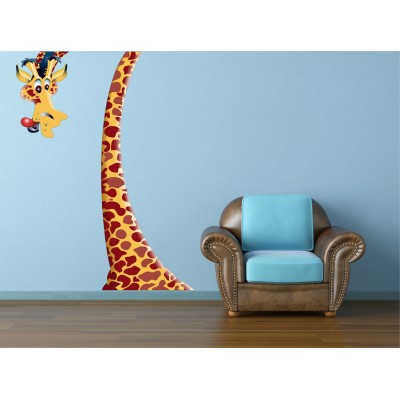 Sticker autocollant Girafe  180x110 cm