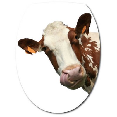 Sticker pour abattant WC déco Vache.