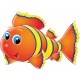 Sticker Enfant Poisson 80x108 cm Réf 6582 