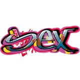 Sticker Tag Graffiti Sex 70x180 cm Réf 2298 