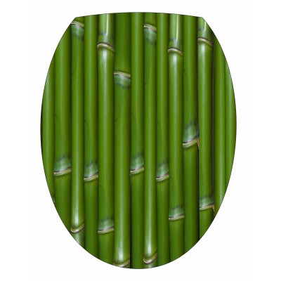 Sticker pour abattant WC déco Bambou.