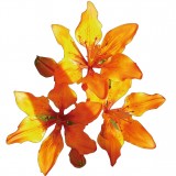 Sticker autocollant Fleur orange 80x73 cm