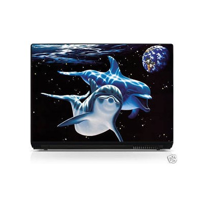 Sticker pc portable laptop skin Dauphins