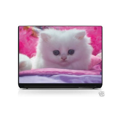 Sticker pc portable laptop skin Chaton