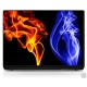 Sticker pc portable laptop skin Flammes