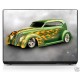 Sticker pc portable laptop skin Voiture verte