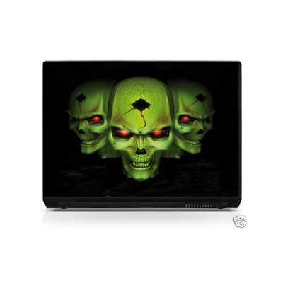 Sticker pc portable laptop skin Squelette