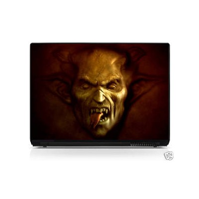 Sticker pc portable laptop skin Monstre