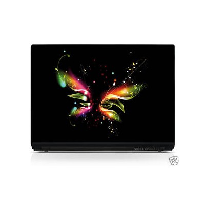 Sticker pc portable laptop skin Papillon