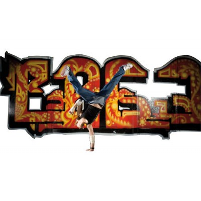 Sticker Tag Graffiti breakdance 