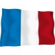 Sticker drapeau Français plat 