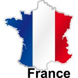 Sticker drapeau Français 90x100cm 