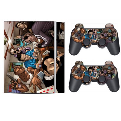 Sticker PS3 + 2 manettes GTA 