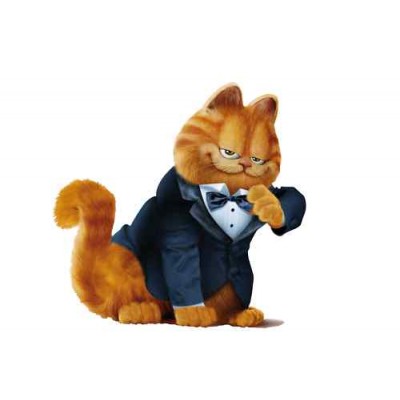 Sticker garfield en costard 