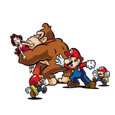 Sticker Mario vs donkey kong   