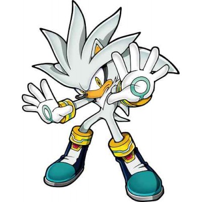 Sticker Sonic silver 