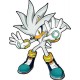 Sticker Sonic silver 