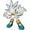 Sticker Sonic silver 