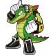 Sticker vector the crocodile 