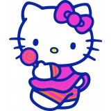 Sticker Enfant Hello Kitty 72x95cm réf 02 