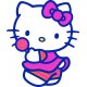 Sticker Enfant Hello Kitty 72x95cm réf 02 