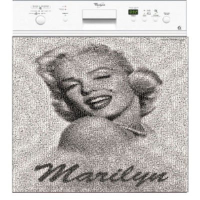 Sticker Pour Lave Vaiselle décoration Marilyn 60 x 60 cm.