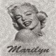 Sticker Pour Lave Vaiselle décoration Marilyn 60 x 60 cm.