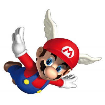 Sticker Mario ailé