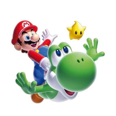 Sticker Mario et yoshi vert 