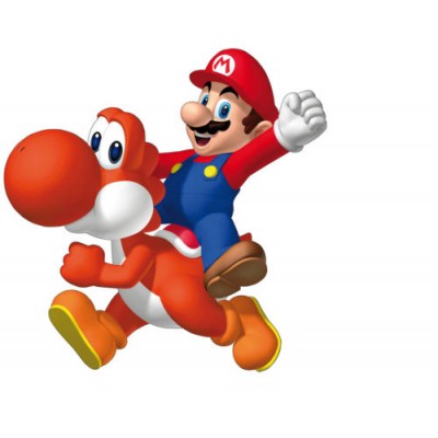 Sticker Mario et yoshi rouge 