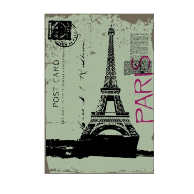 Sticker Paris post card 