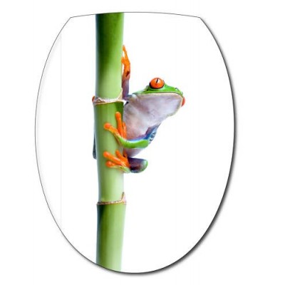 Sticker abattant WC bambou et grenouille 