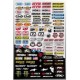 Planche De 100 Stickers Fx1 100x70 cm