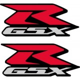2 Stickers GSX R 10x4.1 cm