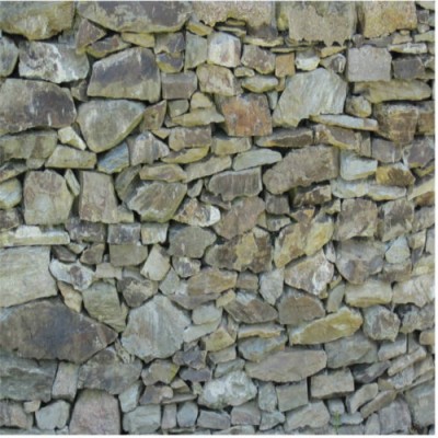 Sticker mur de pierre empilées grises